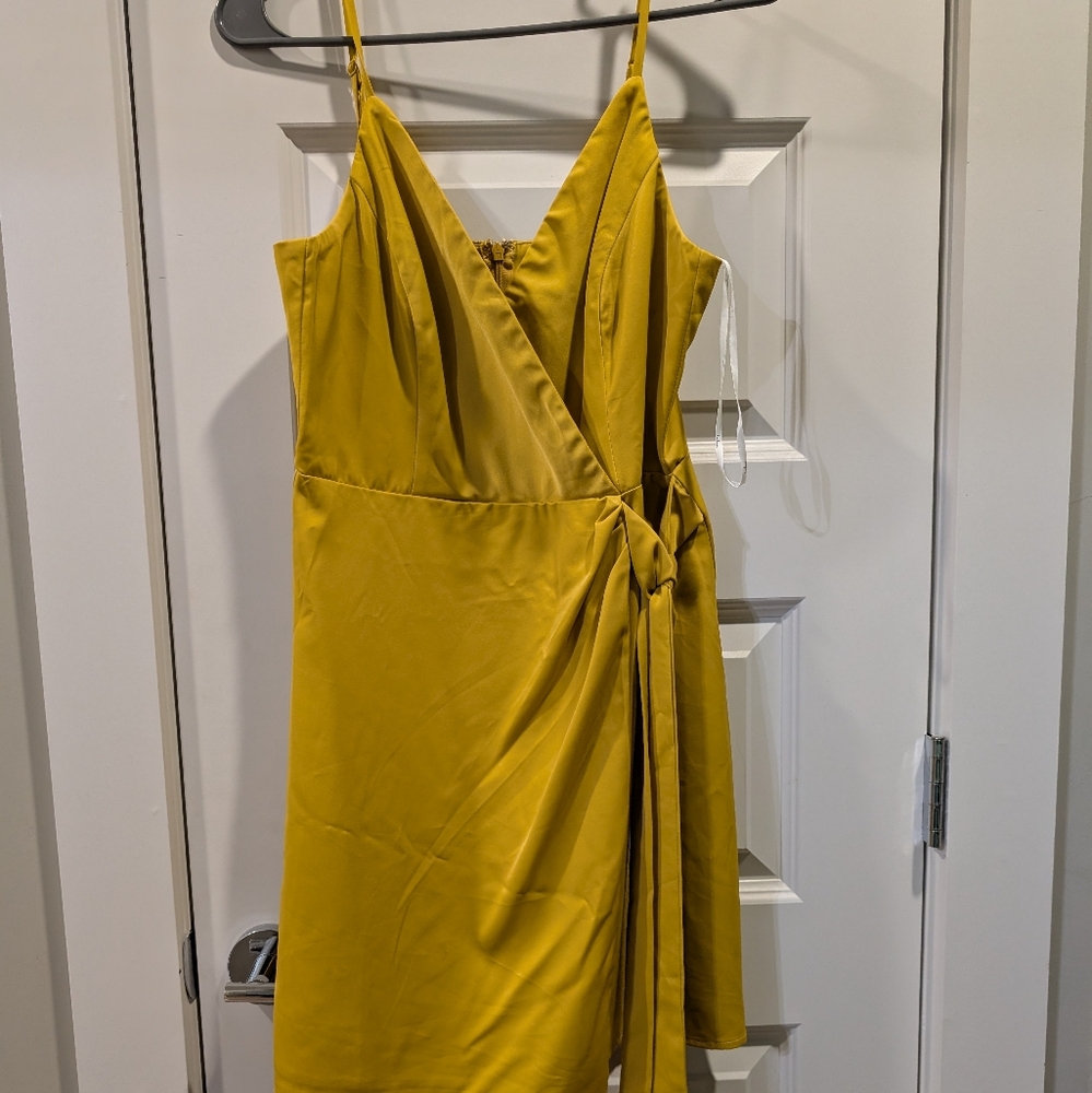 Yellow Wrap Dress